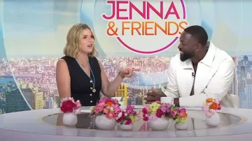 Sandro Classic Leather Jacket worn by Dwyane Wade as seen in Today with Jenna & Friends on July 8, 2025