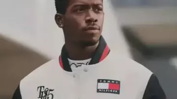 F1 Movie Damson Idris x APXGP Racing Varsity Jacket of Joshua Pearce (Damson Idris) in F1