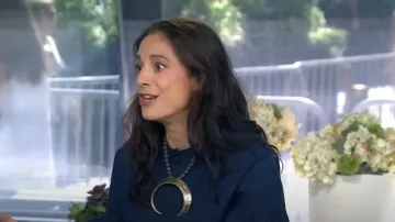 Gogo Jewelry Boars Tusk Pendant Necklace worn by Jacqui Gifford as seen in Today on July 8, 2025