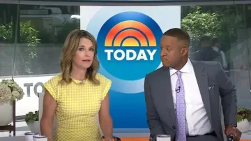 Rachel Comey Adri Midi Dress worn by Savannah Guthrie as seen in Today on July 8, 2025
