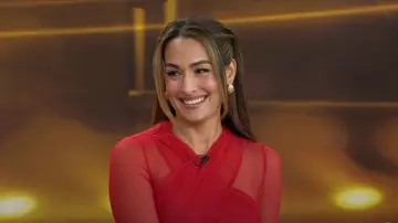 Moda Nova Serena Mesh Body usado por Nikki Bella como se ve en Hoy el 9 de julio de 2025