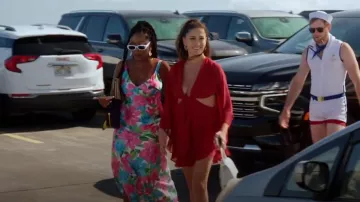 Fashion Nova Sasha Chiffon Mini Dress worn by Melissa Carelli as seen in The Valley (S02E13)