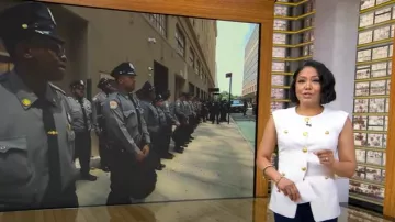 Veronica Beard Tamara Chaleco de lino en blanco roto usado por Stephanie Ramos como se vio en Good Morning America el 4 de julio de 2025