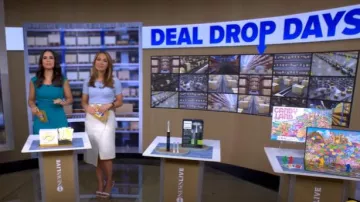 Marco: El suéter polo de seda y algodón Smock usado por Lori Bergamotto como se vio en Good Morning America el 8 de julio de 2025