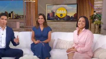 Vestido camisero Sarah Alexandra Sugar Baby usado por Stephanie Ramos como se ve en Good Morning America el 9 de julio de 2025