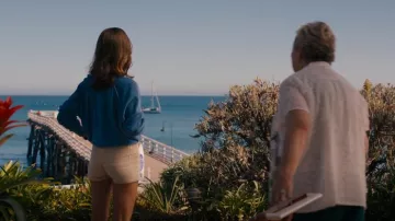 Billabong Women's Free Fall Cord Shorts worn by Detective Renée Ballard (Maggie Q) as seen in Ballard (S01E03)