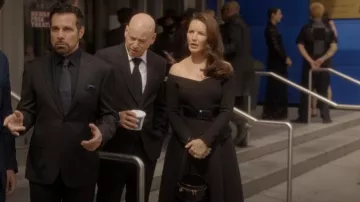 Gallello Atelier Sofia Jacket in Virgin Wool Crepe worn by Charlotte York (Kristin Davis) as seen in And Just Like That… (S03E06)