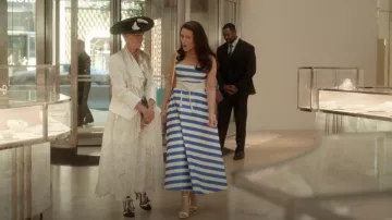 Christian Louboutin Loubigirl 100 Patent Leather Sandals worn by Charlotte York (Kristin Davis) as seen in And Just Like That… (S03E06)