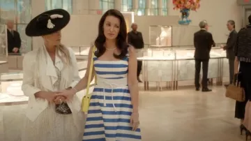 Christian Louboutin Yellow Loubi54 Small Leather Crossbody Bag worn by Charlotte York (Kristin Davis) as seen in And Just Like That… (S03E06)