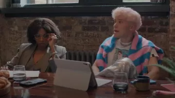 United Colors Of Benetton Sweater in Light Blue worn by Gaz(Dean-Charles Chapman) as seen in Too Much (S01E02)