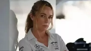 F1 The Movie Kerry Condon White Polo T-Shirt of Kate McKenna (Kerry Condon) in F1