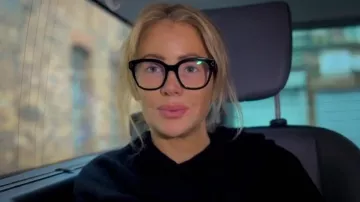 Celine Cl50086I 001 Glasses worn by Olivia Attwood as seen in Olivia Attwood: The Price of Perfection (S02E02)