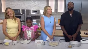 Veronica Beard Komi Stretch-Linen Pant porté par Sarah Fennel comme on le voit dans Today with Jenna & Friends le 10 juillet 2025