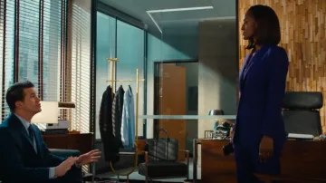 Theory Etiennette Blazer worn by Olympia Lawrence (Skye P. Marshall) as seen in Matlock (S01E09)