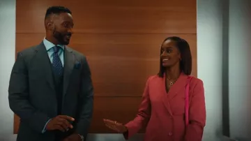 Weekend Max Mara Double-Breasted Wool Canvas Blazer worn by Olympia Lawrence (Skye P. Marshall) as seen in Matlock (S01E11)