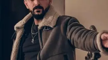 Subteran Dracu Negrescu Shearling Leather Jacket worn by Dracu Negrescu (Teodor Pana) in Subteran (S01)
