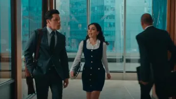 J Crew Sophia Sleeveless Midi Dress In Tweed worn by Simone (Andrea Londo) as seen in Matlock (S01E19)