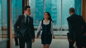 Theory Classic Fitted Shirt worn by Simone (Andrea Londo) as seen in Matlock (S01E19)