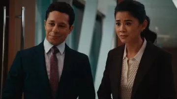 Rag & Bone Georgia Sleeveless Knit Polo Top worn by Sarah Franklin (Leah Lewis) as seen in Matlock (S01E19)