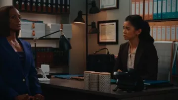 Theory Etiennette Blazer In Good Wool worn by Sarah Franklin (Leah Lewis) as seen in Matlock (S01E19)