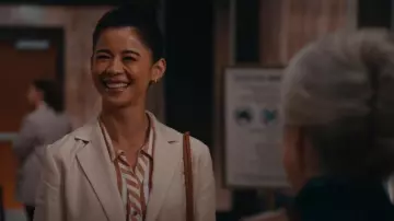 Zara Striped Shirt worn by Sarah Franklin (Leah Lewis) as seen in Matlock (S01E19)