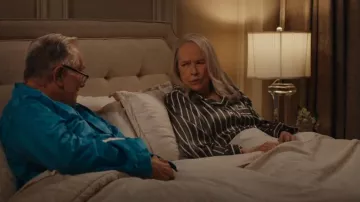 Eberjey Inez Washable Silk Printed Long PJ Set worn by Madeline 'Matty' Matlock (Kathy Bates) as seen in Matlock (S01E18)