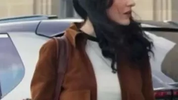 Superman Rachel Brosnahan Brown Leather Jacket worn by Lois Lane (Rachel Brosnahan) in Superman
