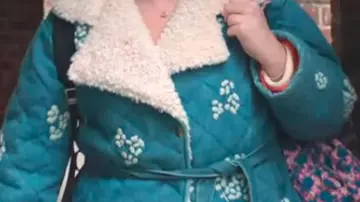 Quilted Floral Jacket worn by Jessica Salmon (Megan Stalter) in Too Much