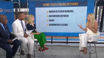 Sandalias Chanel C Peep Toe Ankle Strap usadas por Jill Martin como se ve en Today el 11 de julio de 2025