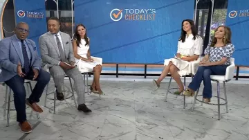 Billets Zadig & Voltaire Top en dentelle porté par Natalie Azar comme on le voit dans Today le 14 juillet 2025