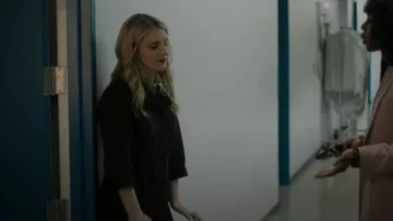 Velvet by Graham & Spencer Brinley Jumpsuit worn by Melissa Moore (Annaleigh Ashford) as seen in Happy Face (S01E01)