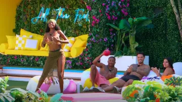 Fashion Nova Katie Crochet Cover Up Skirt worn by Chelley Bissainthe as seen in Love Island (S07E32)