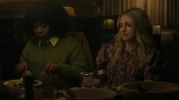 Sessun Virginia Sun Pintuck Puff Sleeve Top worn by Melissa Moore (Annaleigh Ashford) as seen in Happy Face (S01E04)