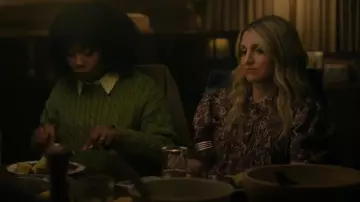 Sessun Virginia Sun Pintuck Puff Sleeve Top worn by Melissa Moore (Annaleigh Ashford) as seen in Happy Face (S01E04)