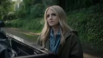 Uniqlo Relaxed Jacket worn by Melissa Moore (Annaleigh Ashford) as seen in Happy Face (S01E04)