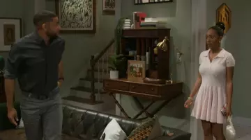 A New Day at Target Pearl Heart Minaudiere Top Handle Bag worn by Samantha Richardson (Najah Jackson) as seen in Beyond the Gates (S01E88)