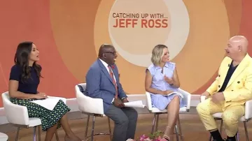 Diane von Furstenberg Falda Lyla Knit Jacquard usada por Kaylee Hartung como se ve en Today el 15 de julio de 2025