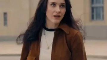 Superman 2025 Rachel Brosnahan Brown Suede Jacket of Lois Lane (Rachel Brosnahan) in Superman