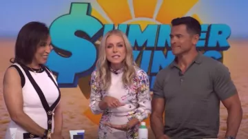 Minivestido de punto de Balmain usado por Jeanine Downie como se vio en VIVO con Kelly y Mark el 11 de julio de 2025