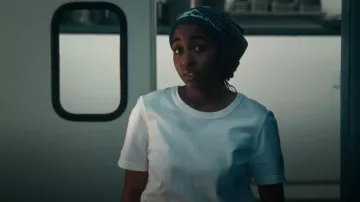 CoJp Kapital Fastcolor Selvedge Bandana worn by Sydney Adamu (Ayo Edebiri) as seen in The Bear (S04E01)