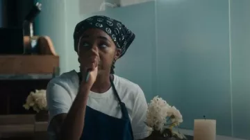 RRL Indigo Bandanas Packt in Three Piece Set worn by Sydney Adamu (Ayo Edebiri) as seen in The Bear (S04E02)