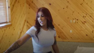 Abercrombie Essential Baby Tee worn by Chelsea Houska as seen in Down Home Fab (S03E07)