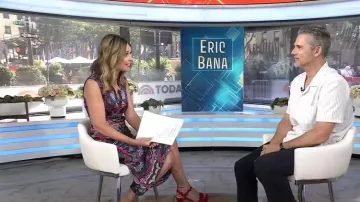 Prada Scalloped Platform Sandals worn by Savannah Guthrie as seen in Today on  July 16, 2025