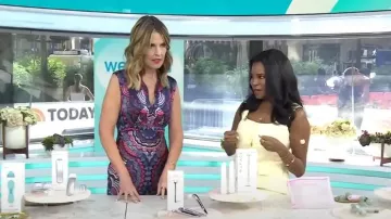 Top de chaleco Toccin Georgia usado por Michelle Henry como se ve en Today el 16 de julio de 2025