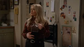 Re/Done Ribbed Mock-Neck Sweater worn by Mandy Cooper (Emily Osment) as seen in Georgie & Mandy's First Marriage (S01E15)