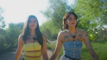 Top Meshki Sandy usado por Em Miguel Leigh como se ve en Love Island Australia (S06E01)