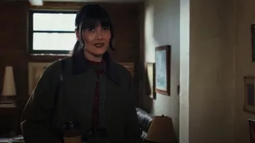 Mango Contrasting Collar Denim Parka worn by Alex as seen in Poker Face (S02E11)