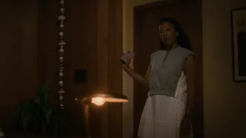 3.1 Phillip Lim Rolled Sleeve Sweatshirt Cotton Dress worn by Dawn Edwards (Karen Pittman) as seen in FOREVER (S01E04)