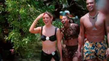 Superdown Coralie Skirt Set In Brown worn by Bailey Brown as seen in Bachelor in Paradise (S10E02)