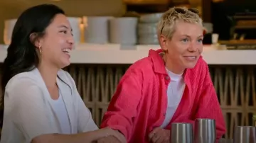 Camisa American Vintage Padow - Fucsia vintage usada por Kyle Neal como se ve en The Ultimatum: Queer Love (T02E06)